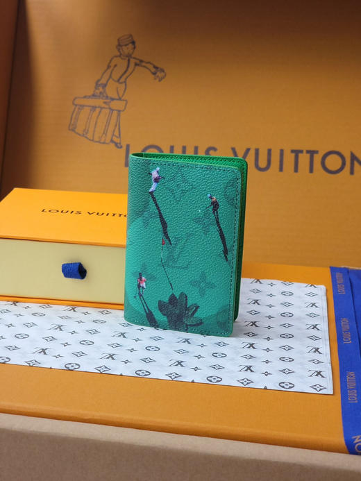 春夏特惠💰320 原单LV 14880卡包 绿 商品图0