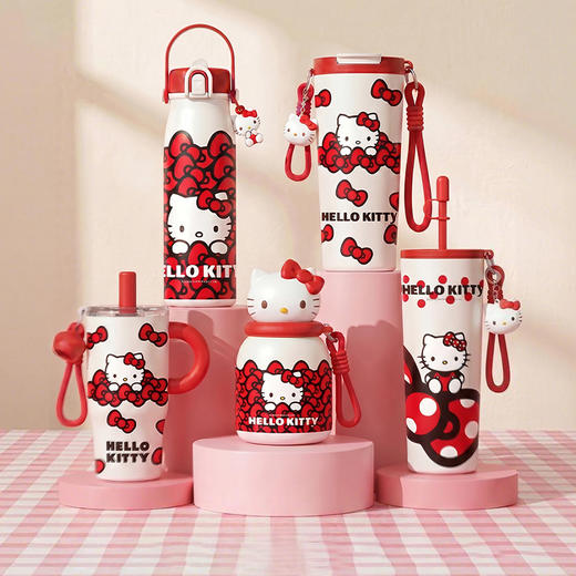 摩登主妇hellokitty保温杯吸管水杯女高颜值冰霸杯大容量咖啡杯子 商品图0