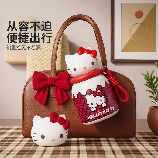 摩登主妇hellokitty保温杯吸管水杯女高颜值冰霸杯大容量咖啡杯子 商品图3