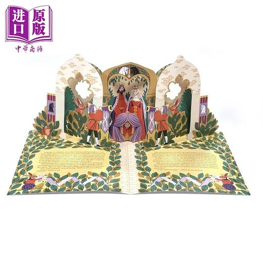 【中商原版】立体童话书 睡美人 Sleeping Beauty 英文原版 儿童立体绘本 精美立体设计 插图经典童话故事书 进口童书 精装 商品图1
