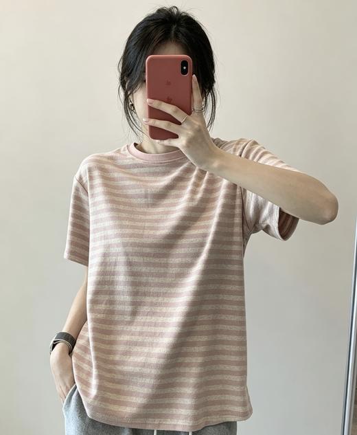 【超模君精选】塞纳河畔·条纹短袖 80-140斤可穿，四色可选，臻选棉+氨纶材质，透气舒爽，优雅文艺的短袖，真的好好看呀~ 商品图7