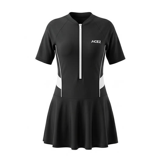 中大童连体2026夏季新款时尚休闲简约风泳衣休闲运动泳装 商品图4