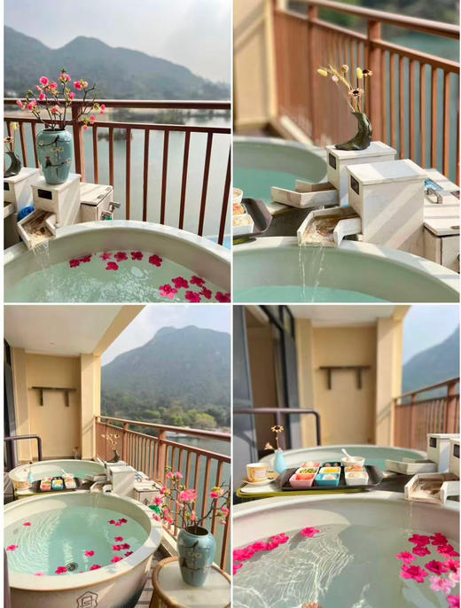 【茅龙双床房/白沙大床房】月泉湖居一房一厅2个网红私家温泉缸 80平方套房 商品图14