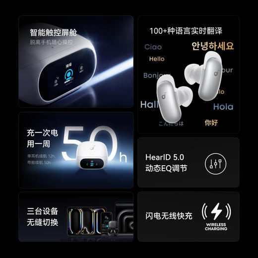 【重磅新品】Anker 安克消噪耳机 Liberty 5 Pro D1203 商品图7