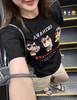 日单26冲绳美国村Kitty黑皮短袖T恤052703 商品缩略图7