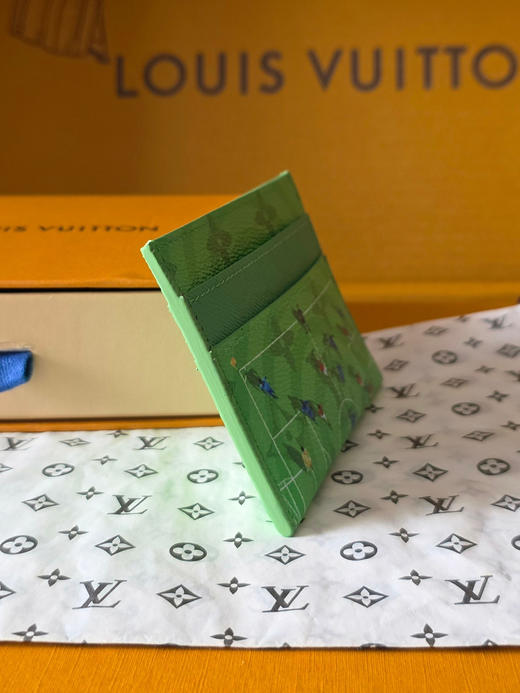 春夏特惠💰320 原单LV M26802 卡片绿 DOUBLE 卡夹 商品图2