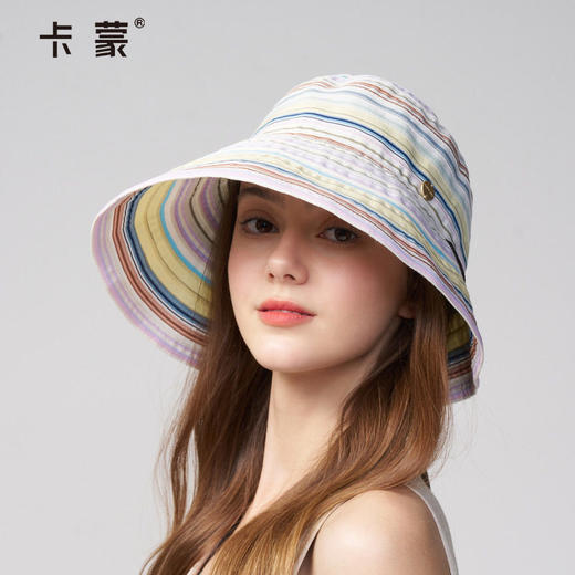 Kenmont卡蒙帽子女款2026新款大帽檐防紫外线防晒帽太阳帽渔夫帽遮阳帽夏KM-6250-903 商品图2