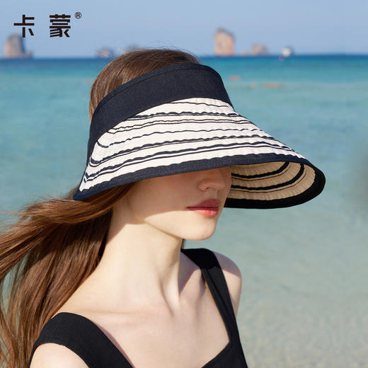 Kenmont卡蒙帽子遮阳帽女2026新款大帽檐防晒帽渔夫太阳帽空顶帽防紫外线 商品图1