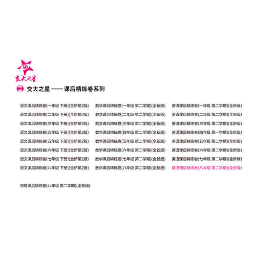 英语课后精练卷（八年级第二学期）（全新版） 商品图1