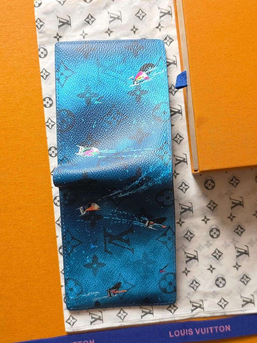 春夏特惠💰340 原单LV M28809 短夹蓝 MULTIPLE 钱夹 商品图4