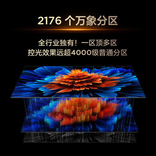 TCL电视 75Q9L Pro 75英寸 QD-Mini LED 蝶翼星曜屏 万象分区 绚彩XDR 4500nits 超薄电视 商品图3