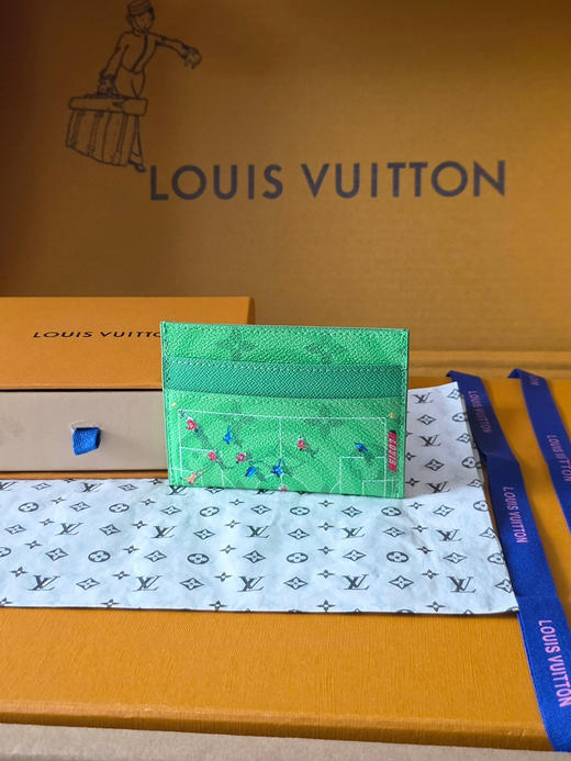 春夏特惠💰320 原单LV M26802 卡片绿 DOUBLE 卡夹 商品图1