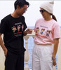 日单26冲绳美国村Kitty黑皮短袖T恤052703 商品缩略图8