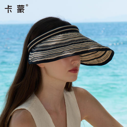 Kenmont卡蒙帽子空顶帽女款2026新款大帽檐发箍太阳帽防晒遮阳帽防紫外线KM-6255 商品图1