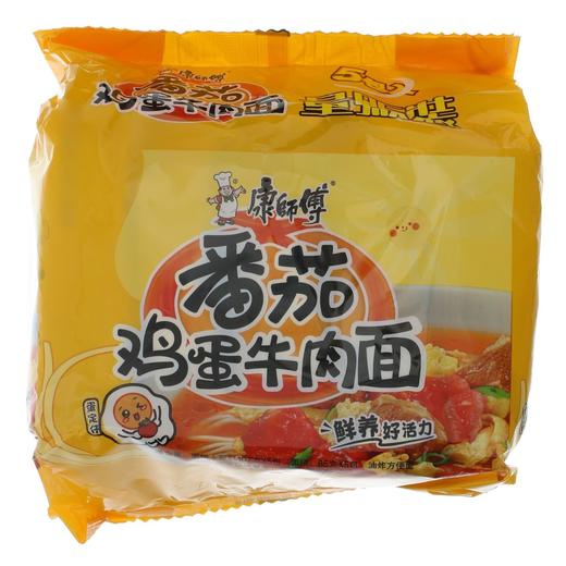 康师傅115g*5番茄鸡蛋牛肉面经典五连包 方便面 泡面 商品图3