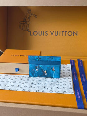 春夏特惠💰320 原单LV M26082 卡片蓝 DOUBLE 卡夹