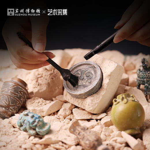 苏州博物馆 苏州考古博物馆考古盲盒（单盒）探吴地历史树脂石膏惊喜盒沉浸式体验DIY手工亲子互动创意纪念伴手礼 商品图1
