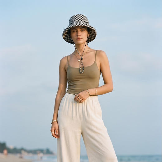 Kenmont卡蒙渔夫帽防晒帽太阳帽2026新款帽子女夏季防紫外线大帽檐遮阳帽KM-6290-092 商品图0