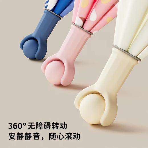 【童趣儿童伞 快乐出行】晴雨两用儿童圆角雨伞 滚轮长柄雨伞 男女孩上学专用 安全黑胶防晒 儿童折叠雨伞 下雨天必备 商品图1