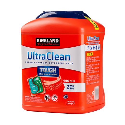 Costco 开市客 KIRKLAND 科克兰强效洗衣胶囊 140颗*1桶 商品图1