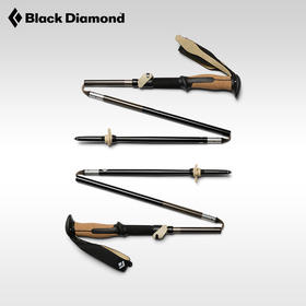 新品】BlackDiamond黑钻BD登山杖折叠杖铝合金户外徒步手杖112560