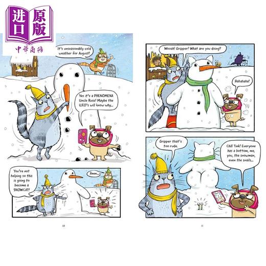 预售 【中商原版】桥梁漫画 鸡山小镇冰冻松鼠救援任务 Chicken Hill Frozen Squirrel Rescue Mission 英文原版 儿童漫画 图画小说 商品图1