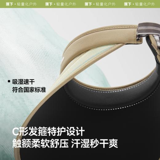 【蕉下精选】蕉下女士黑胶空顶防晒帽BM56925 商品图3