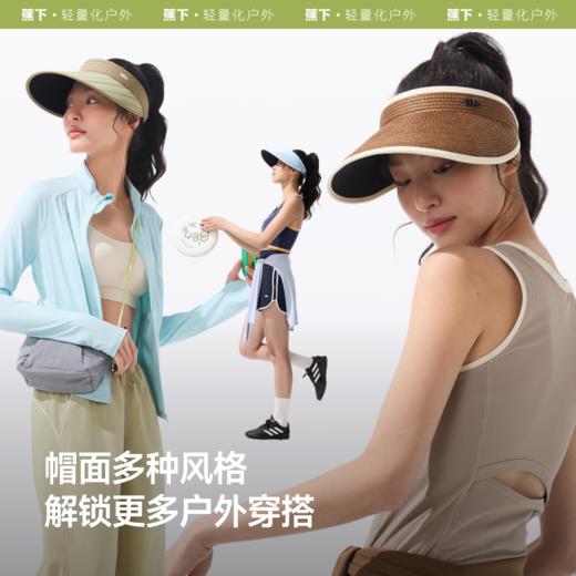 【蕉下精选】蕉下女士黑胶空顶防晒帽BM56925 商品图4