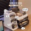 【分格分区 寻物更方便】一体式桌面文具收纳盒 抽屉式学生笔筒 书桌文具大容量置物架 多功能桌上笔筒 办公室杂物整理盒 商品缩略图0