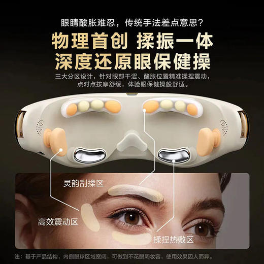 SKG眼部按摩仪E9护眼仪 眼睛舒缓疲劳黑眼圈美眼仪热敷点震多功能 商品图3