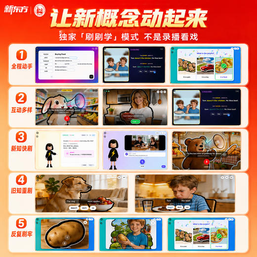 【新东方】超级新概念小学初中新概念英语互动学习 加强版 全规格 商品图2
