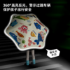 【童趣儿童伞 快乐出行】晴雨两用儿童圆角雨伞 滚轮长柄雨伞 男女孩上学专用 安全黑胶防晒 儿童折叠雨伞 下雨天必备 商品缩略图4
