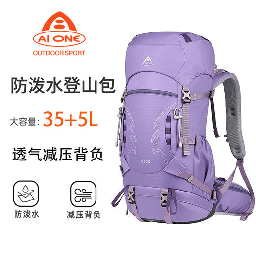 艾王户外专业40升大容量轻便耐磨徒步旅行登山多功能双肩包 商品图0