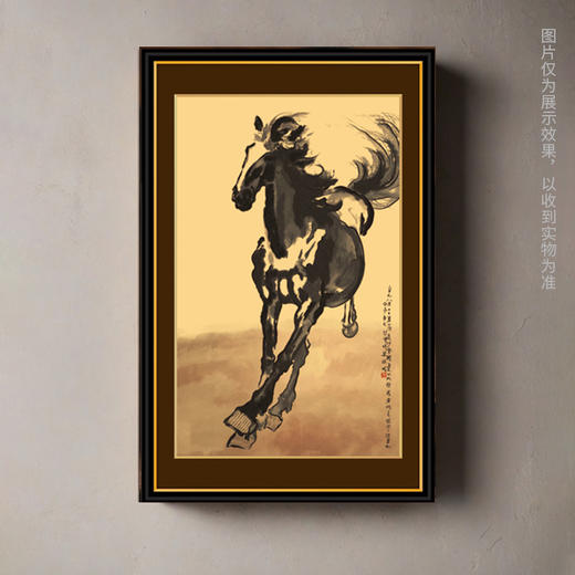 【金版画银版画】徐悲鸿奔马图金银版画 可做摆件 礼赠 商品图2