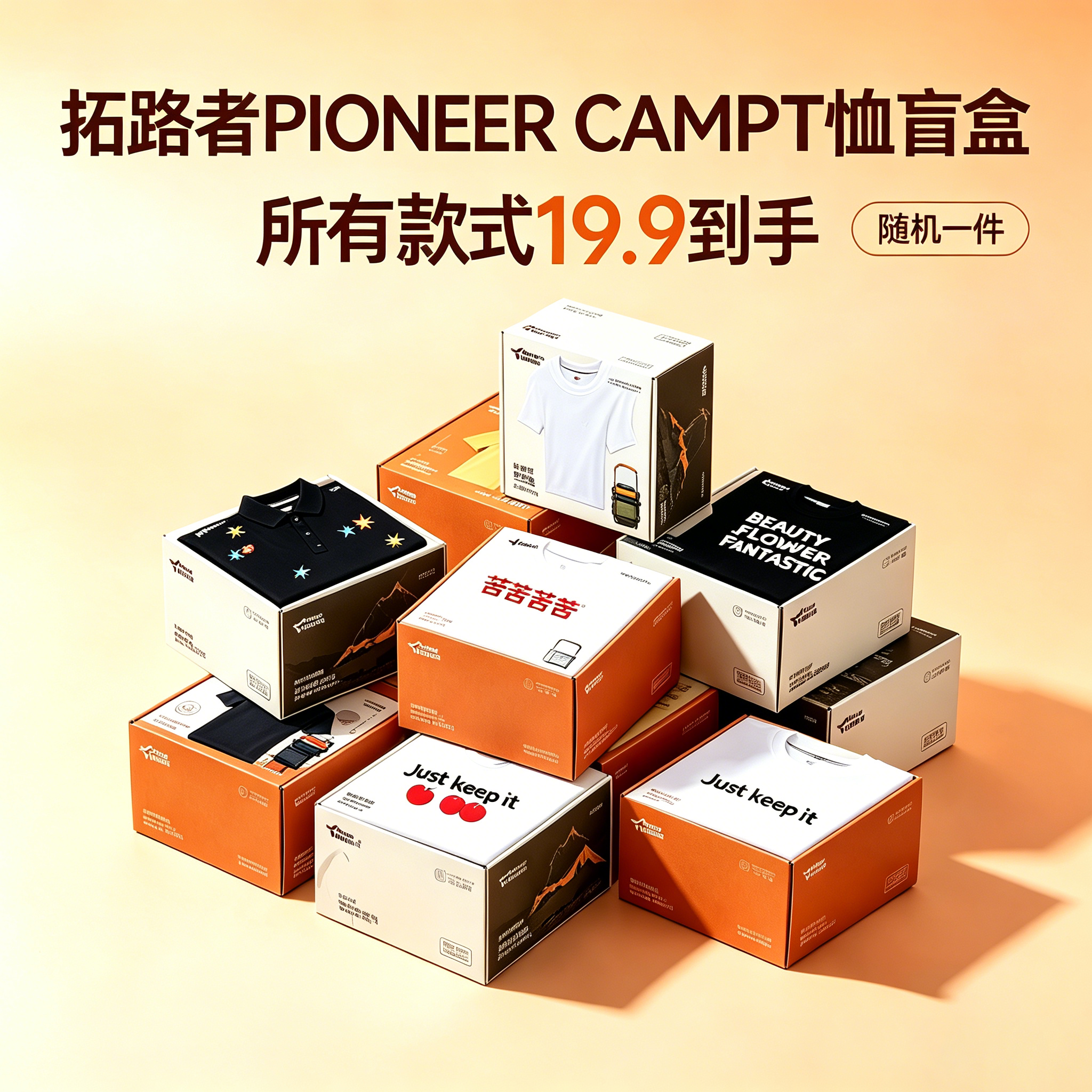 【19.9福利购！】拓路者PIONEER CAMP女款T恤盲盒（TBZG）