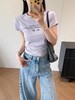 鸢尾紫正肩T恤 ｜ 今夏爆火流行色，自带柔光滤镜，太太太显白了！【预售3-5天发货】 商品缩略图4