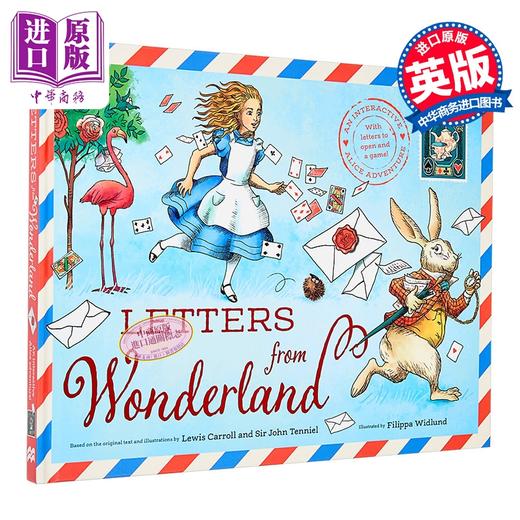 【中商原版】邮件书 爱丽斯梦游仙境 Letters from Wonderland A beautiful gift book 英文原版 儿童活动玩具书 进口童书 商品图1