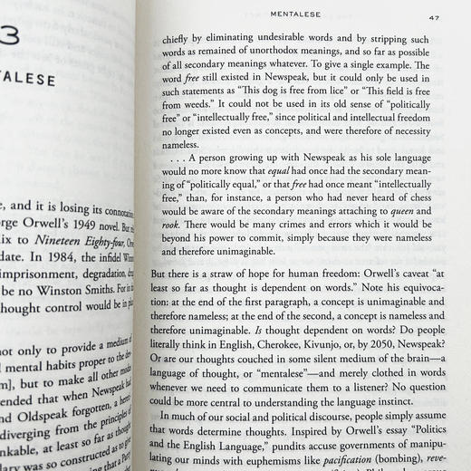 英文原版 语言本能 The Language Instinct 比尔盖茨推荐 英语语言学入门 探索语言奥秘 涵盖语言学心理学及生物学知识 进口 商品图2