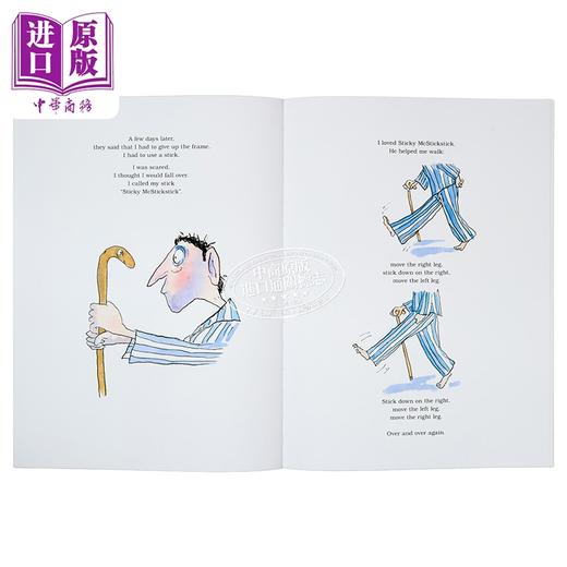 【中商原版】罗森爷爷 给予我关怀的小伙伴 Michael Rosens Sticky McStickstick The Friend Who Helped Me Walk Again原版书 商品图2