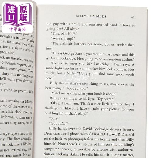 【中商原版】斯蒂芬·金比利的夏天 英文原版 惊悚小说 悬疑大师 Billy Summers Stephen King 商品图2