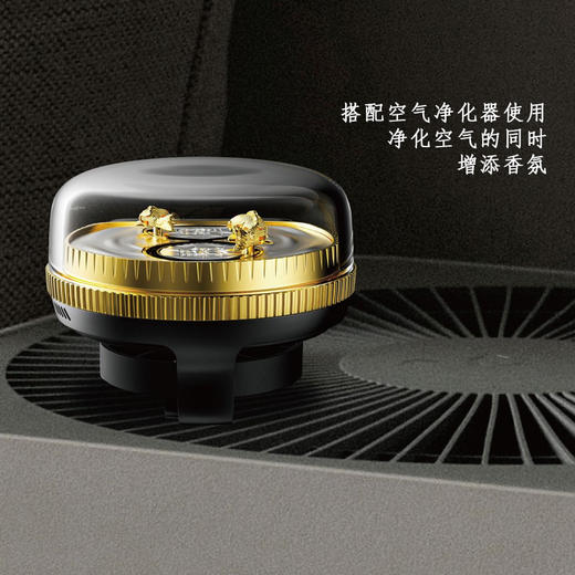 【车载香薰】锦鱼绕福福满堂 车载香薰 可转动 足银足金 精美礼盒 商品图8