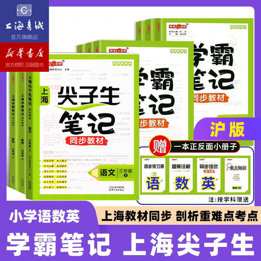 上海尖子生笔记/学霸笔记同步教材语文 数学 英语 物理 化学 商品图0