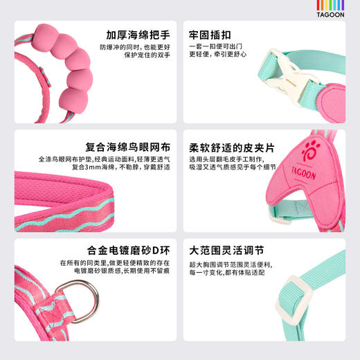 Y字狗狗胸背带中小型犬比熊泰迪新款提手马鞍狗胸背带遛狗固定带 商品图2