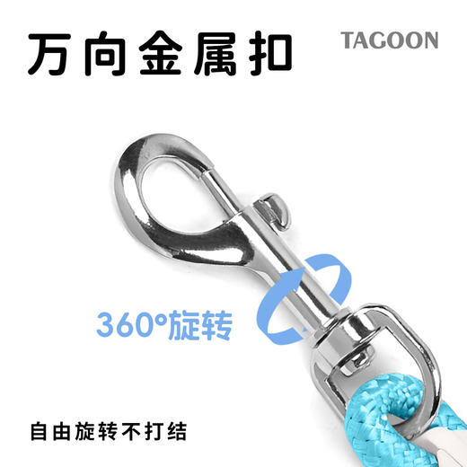 泡棉手柄防爆冲狗狗牵引绳单绳户外遛狗防丢狗绳狗狗链子比熊博美 商品图3