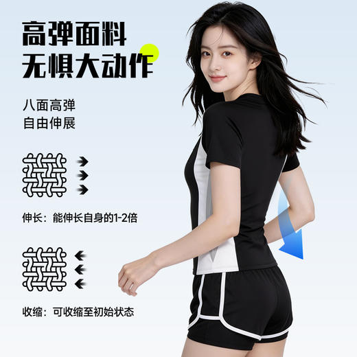 泳衣女保守分体新款爆款高级感微胖遮肉游泳馆专业泡温泉泳装 商品图3