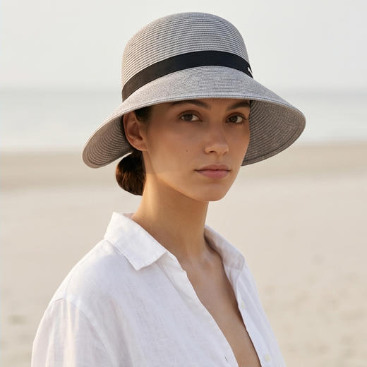 Kenmont卡蒙防晒帽子2026新款渔夫帽防紫外线遮阳帽女草帽大帽檐太阳帽夏KM-6273 商品图2
