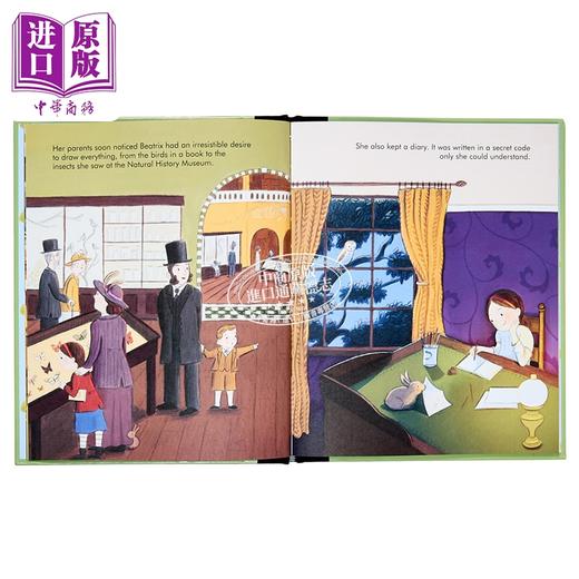 【中商原版】小人物大理想 比阿特丽克斯.波特 作家 Little People Big Dreams Beatrix Potter 英文原版 图画传记人物故事书 商品图2