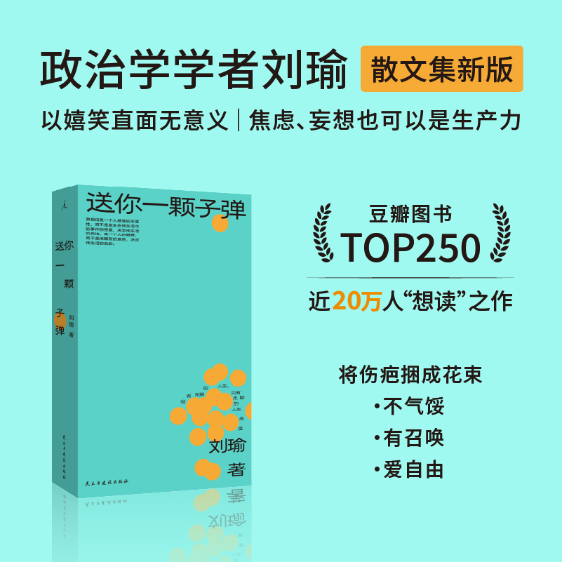 送你一颗子弹  刘瑜 著（可选购定制冰丝棉布包版）