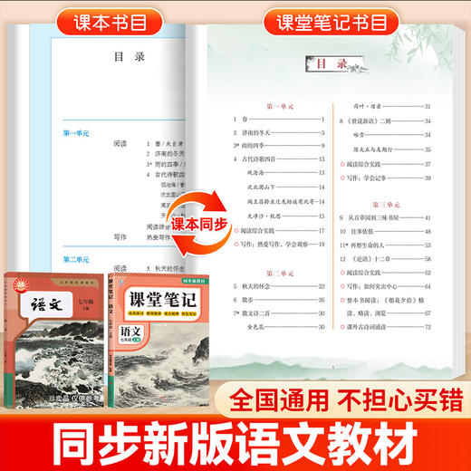 2026秋超级思维课堂笔记初中七年级上册八年级上册语文数学英语人教版初中生讲解教材全解同步课本知识点解读 商品图1