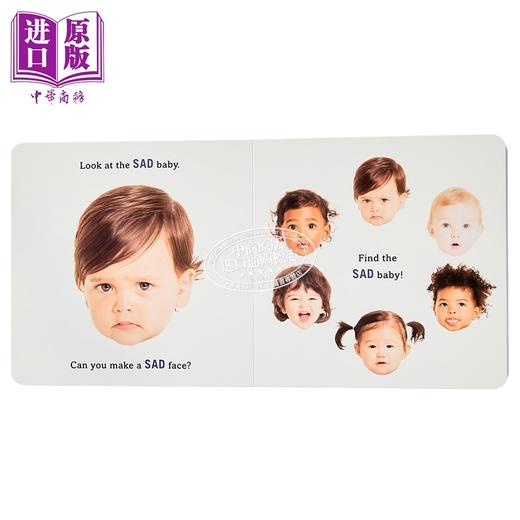 【中商原版】Making faces  a first book of emotions 扮鬼脸 孩子的情绪书 英文原版 0岁到3岁 儿童纸板书 Abrams Appleseed 商品图4